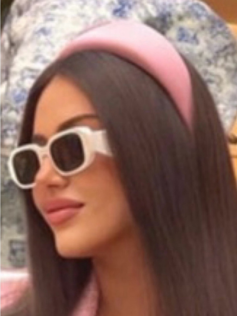 Large Prada Blush Padded Headband - Picture 13 of 14